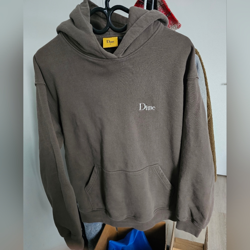 DIME Classic Hoodie Driftwood Brown - Size Medium - Worn Once!